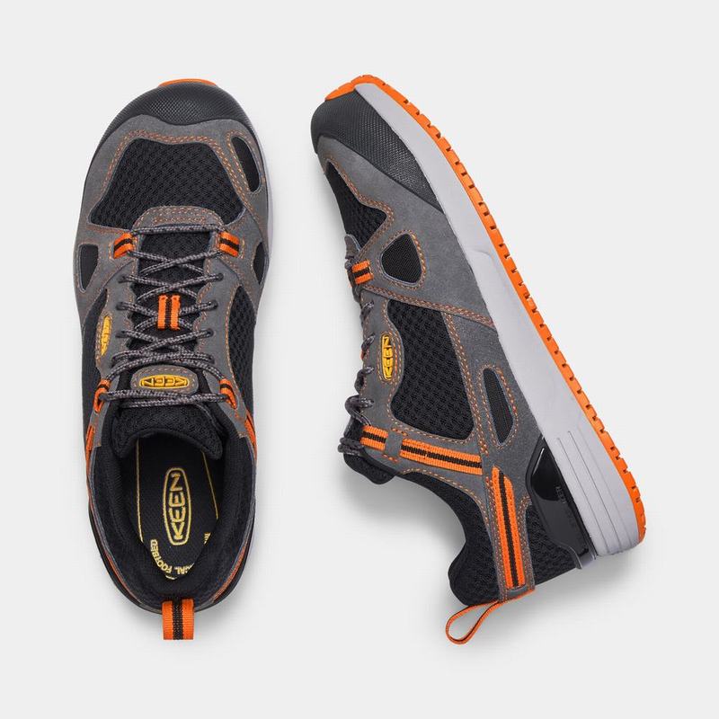 Zapatos De Trabajo Keen Springfield Aluminum Toe Para Hombre Negros/Grises/Naranjas - Zapatos Keen M